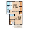 グランシャリオ　Ⅴ 1LDKの間取り