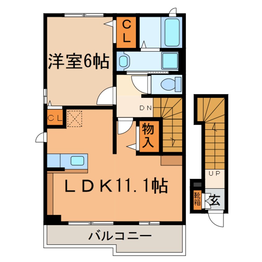 間取図 ヒルズ笹ヶ根