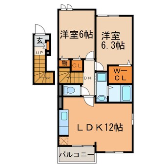 間取図 カーサ・セレノ（高島町）