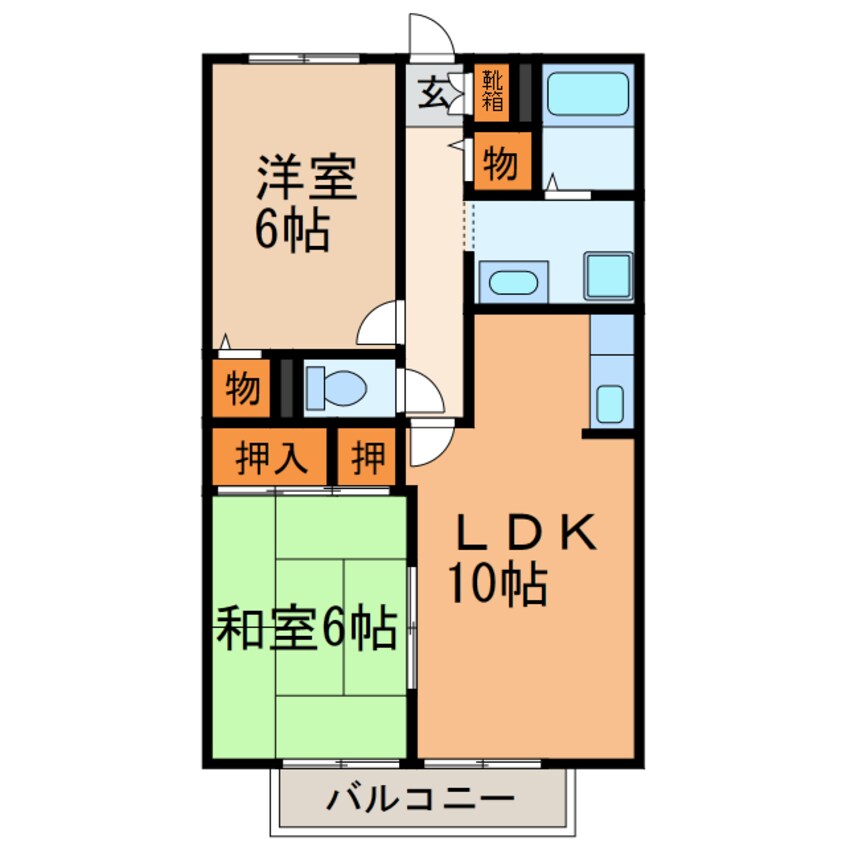 間取図 第２グリーンコーポ守山