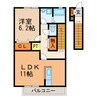 コサティ 1LDKの間取り