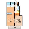 コサティ 1LDKの間取り