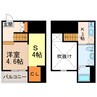 クレアーレ　想 1SKの間取り