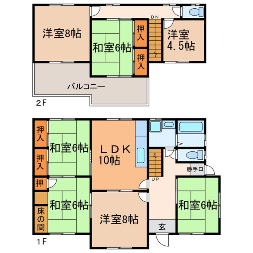 間取図 宮崎邸貸家（高森台３丁目）