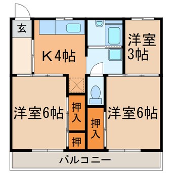間取図 ビレッジハウス東野