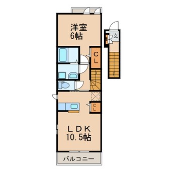 間取図 エレガンシア・カズ