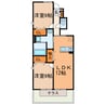 コンフォール片坪 2LDKの間取り