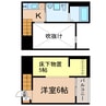 アペラシオン味美 1Rの間取り