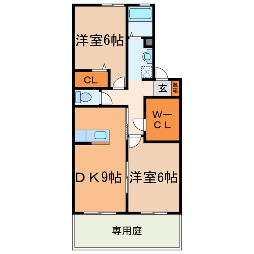 間取図 ガーデンコート出川