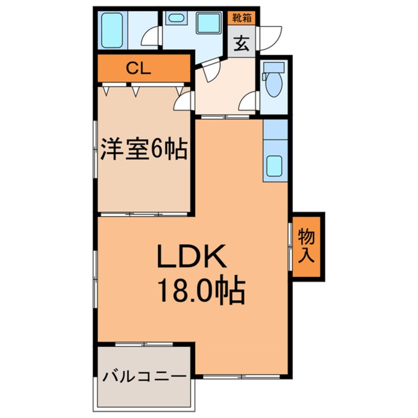 間取図 第２カーサエンショウ