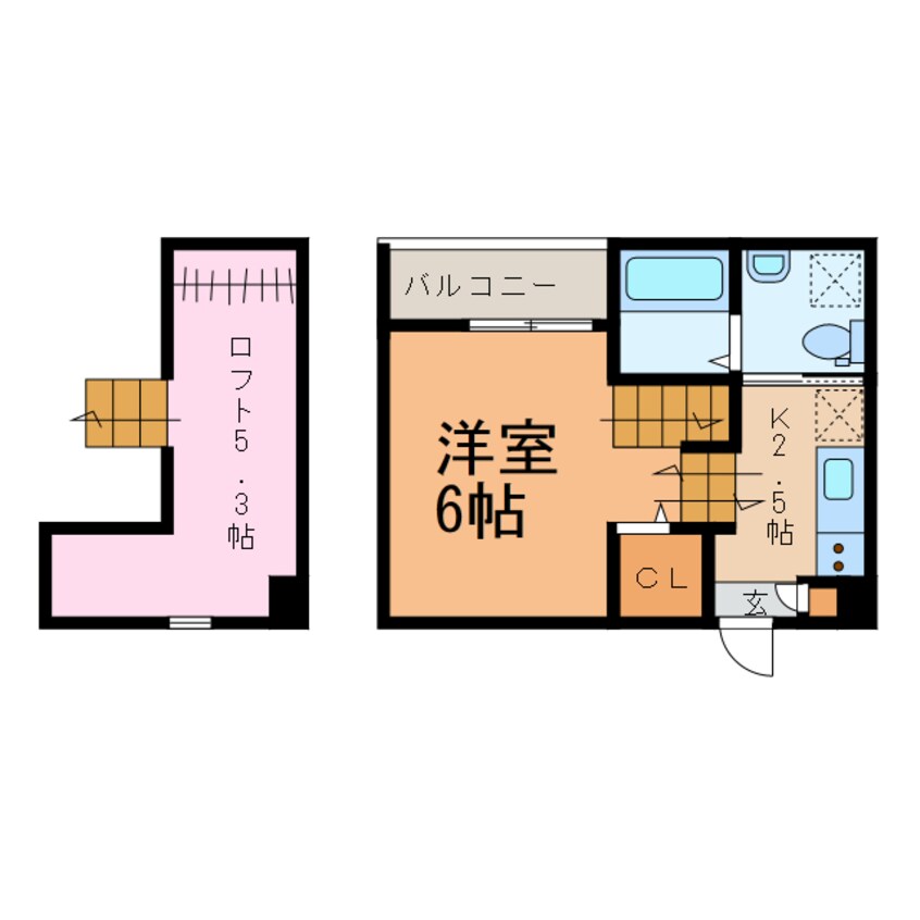 間取図 アペラシオン鳥羽見