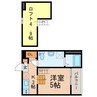 ラクーチェ 1Kの間取り