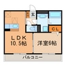 イ・ラプセル 1LDKの間取り