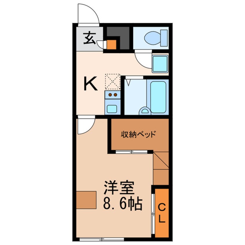 間取図 レオパレスゆうひ