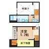 アドラブール新守山 1Kの間取り