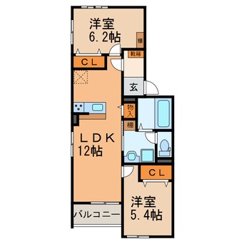 間取図 アンジュⅠ