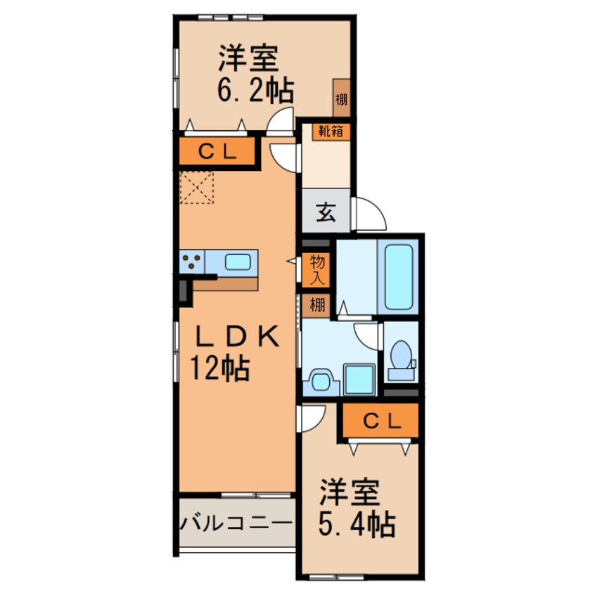 間取図 アンジュⅠ