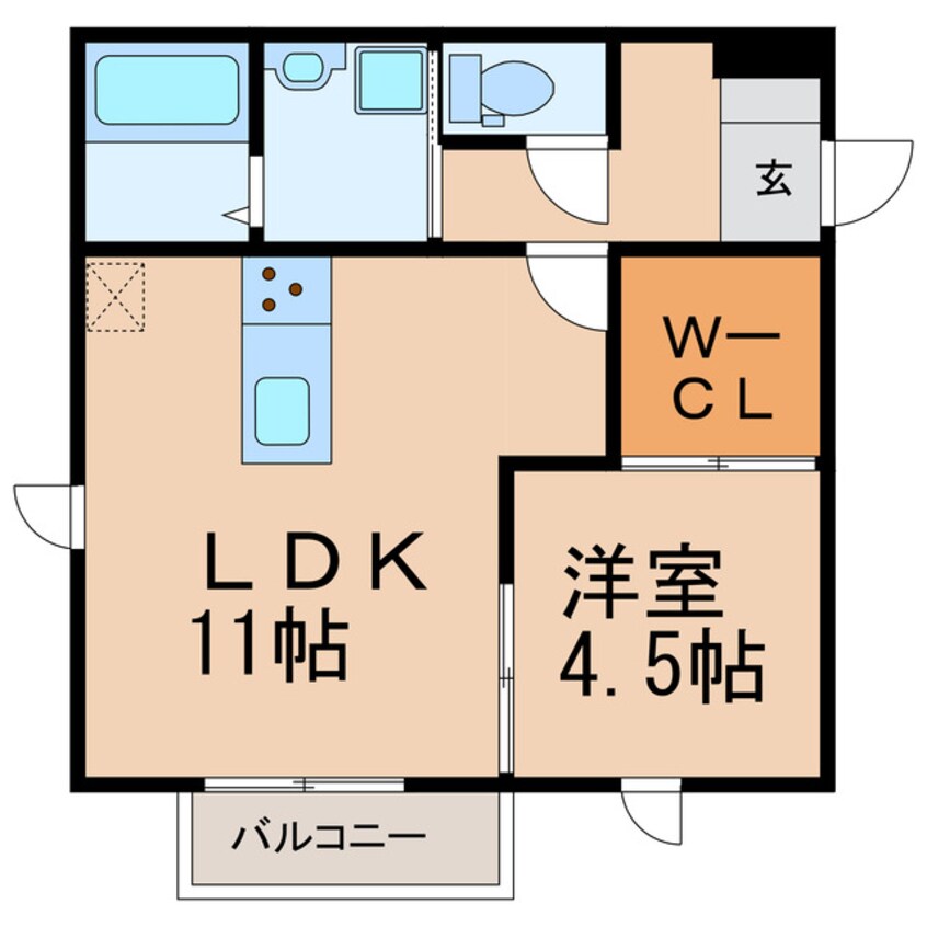 間取図 Verious Lucky