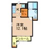 エテルノⅠ 1Rの間取り
