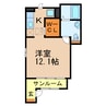 エテルノⅠ 1Rの間取り