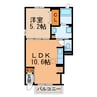 エスポワールⅡ（白山町） 1LDKの間取り