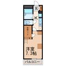 レオパレスPines寿 1Kの間取り