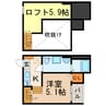 Primrose 1Kの間取り