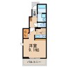 パリⅥ 1Kの間取り