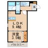 Avanti新守山 1LDKの間取り