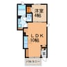 レヴリーⅡ 1LDKの間取り