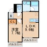 コントレール 1LDKの間取り