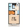 Blooming春日井 1Kの間取り