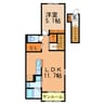 ウィステリア（鳥居松町） 1LDKの間取り