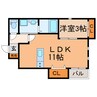 Ms court 1LDKの間取り