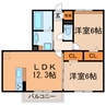リジュール 2LDKの間取り