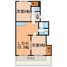 サンシャイン90 2LDKの間取り