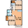 サンシャイン90 2LDKの間取り