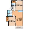 サンシャイン90 2LDKの間取り