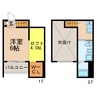 Emillia22 1Kの間取り