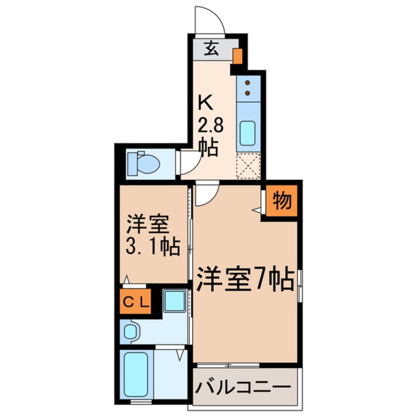 間取図 ベルポストⅢ