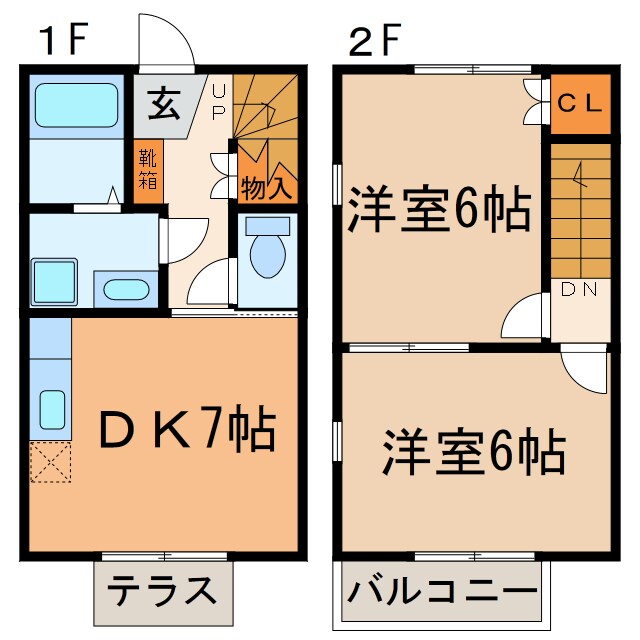 間取り図 フェリーチェ（出川町）