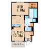 あずさ館 1LDKの間取り