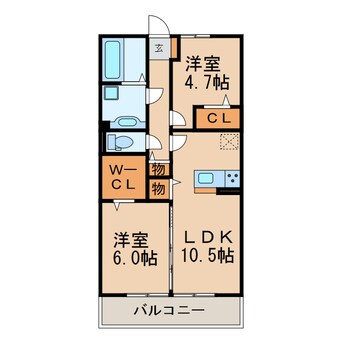 間取図 ヴィラ　アメリアⅡ