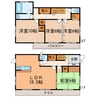 林島町長縄戸建 4LDKの間取り