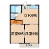 フォーブル小野 2DKの間取り