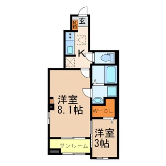 間取図 シルベーヌ豊山Ⅰ