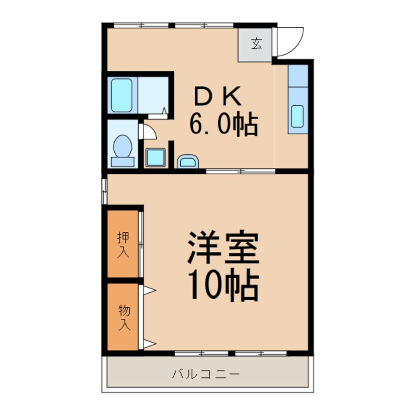 間取図 第二ミノタハイツ