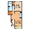 バロン 1LDKの間取り