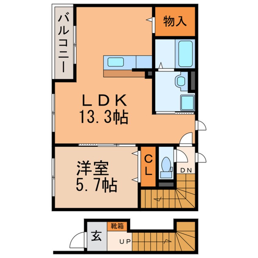 間取図 ブリーゼ楠