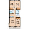 筒井ハイツ北館 3LDKの間取り